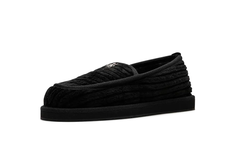 Chrome Hearts Dagger Corduroy Slip On Loafers “Black” (CHRM0065)