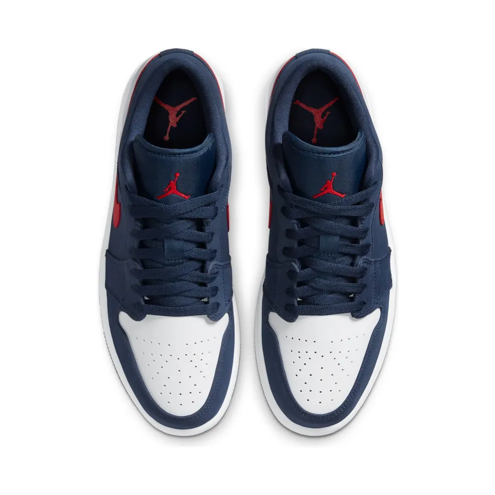 Jordan 1 Low USA Midnight Navy/Gym Red-White (CZ8454-400)