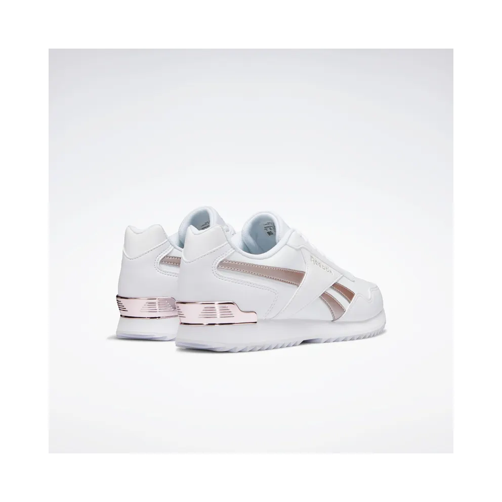 Reebok Royal Glide Ripple Clip Shoes Cloud White / Quartz Met / Frost Berry