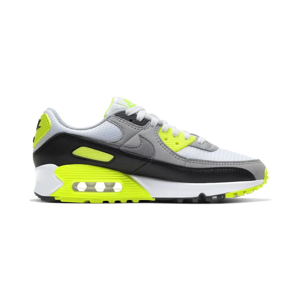 Nike Air Max 90 Recraft Volt (W) White/Particle Grey-Black-Volt (CD0490-101)