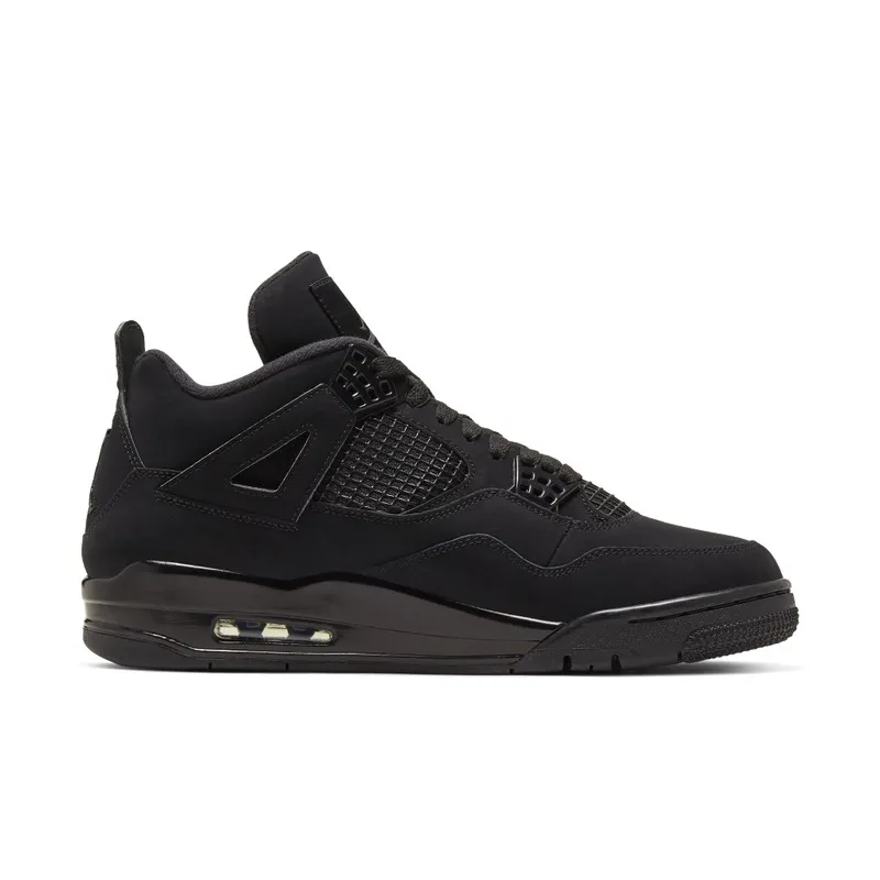 Jordan 4 Retro Black Cat (2020) Black/Black-Light Graphite (CU1110-010)