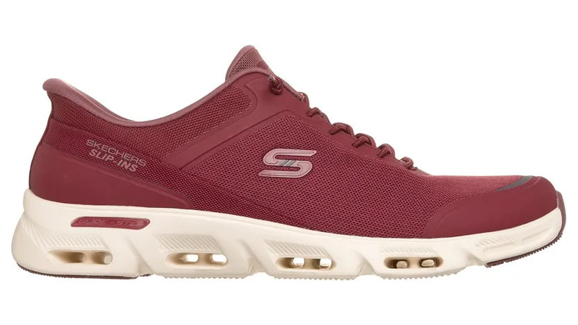 Skechers Slip-ins: Glide-Step Gratify – Everyday Bliss Sneaker Donker Rood
