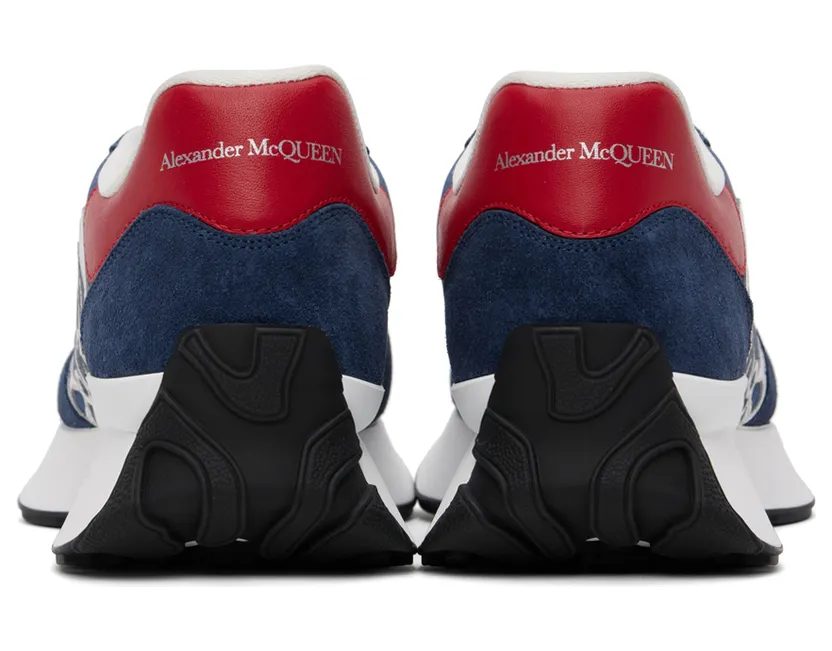 Alexander McQueen Blue Sprint Runner Sneakers (688546W4T21) (2)