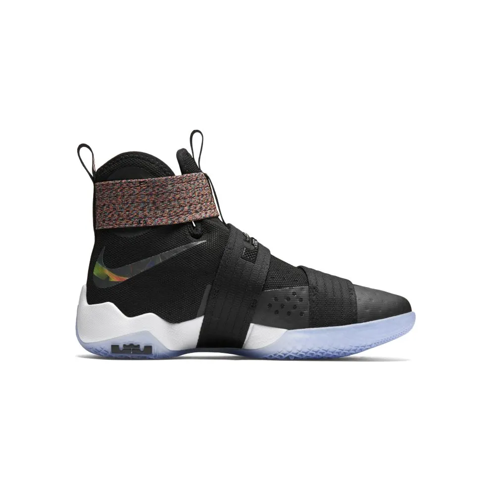 Nike LeBron Zoom Soldier 10 Unlimited Black/Total Orange-Cosmic Purple-Hyper Jade (844374-085)