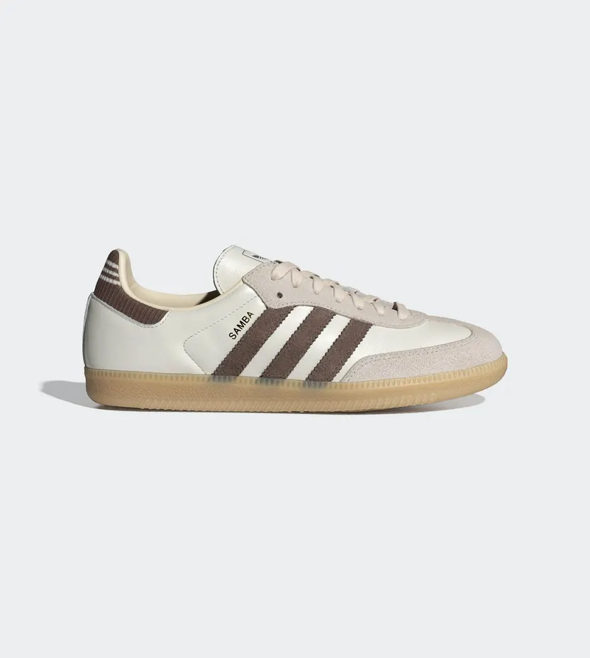 Adidas SAMBA OG Shoes Cloud White / Earth Strata / Gum (IH6845)