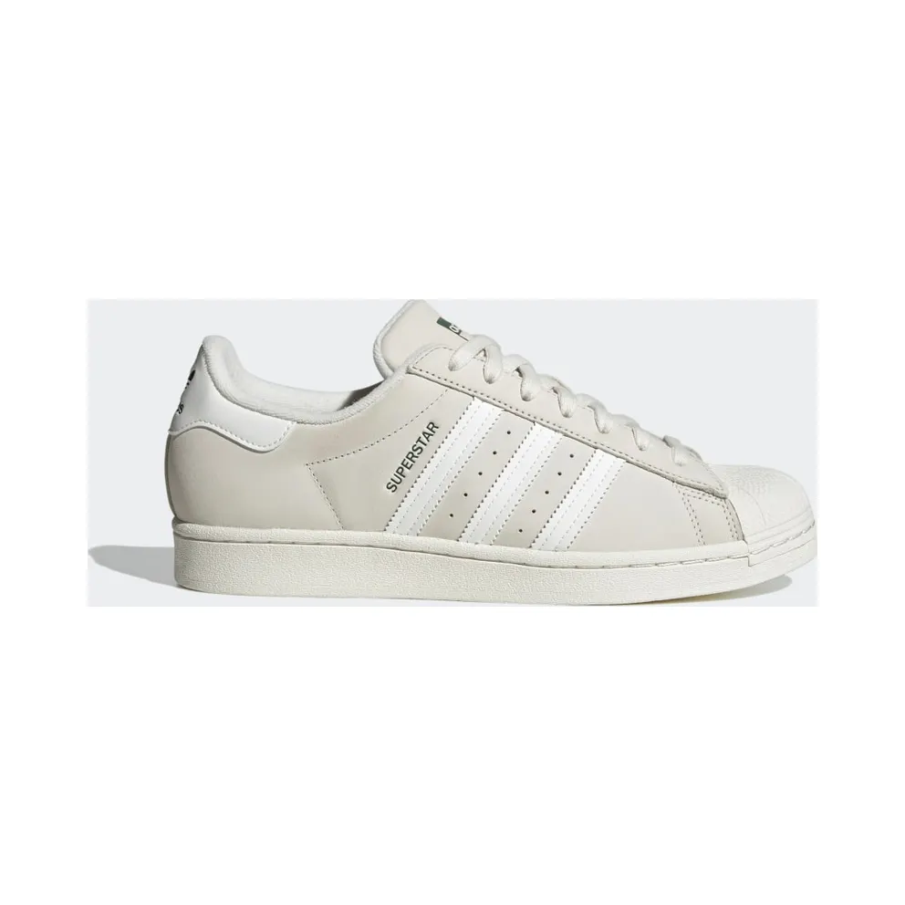 adidas Superstar Schuh Off White / Off White / Dark Green (HQ8926)