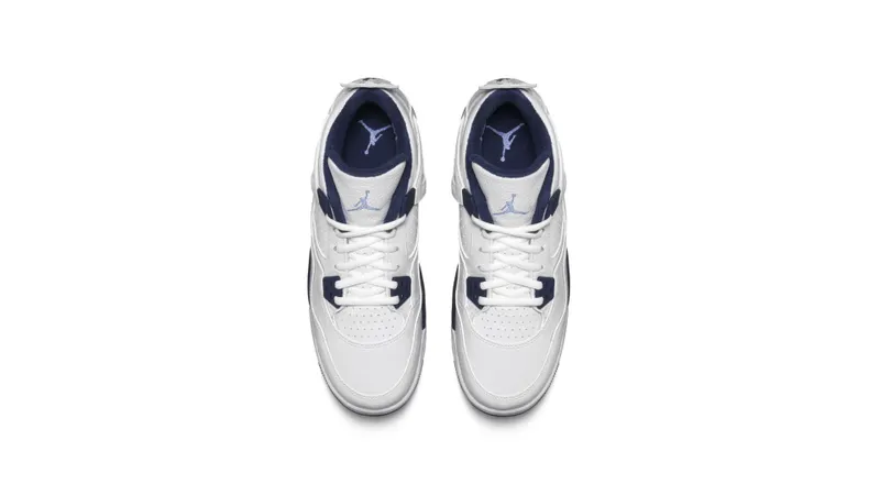 Jordan 4 Retro Columbia 2015 (GS) White/Legend Blue-Midnight Navy (408452-107)