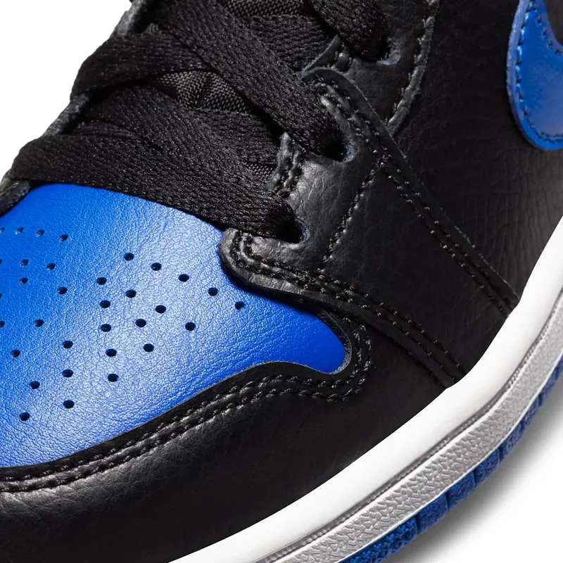 Jordan 1 Mid Royal 2020 (PS) Black/White-Hyper Royal (640734-068)