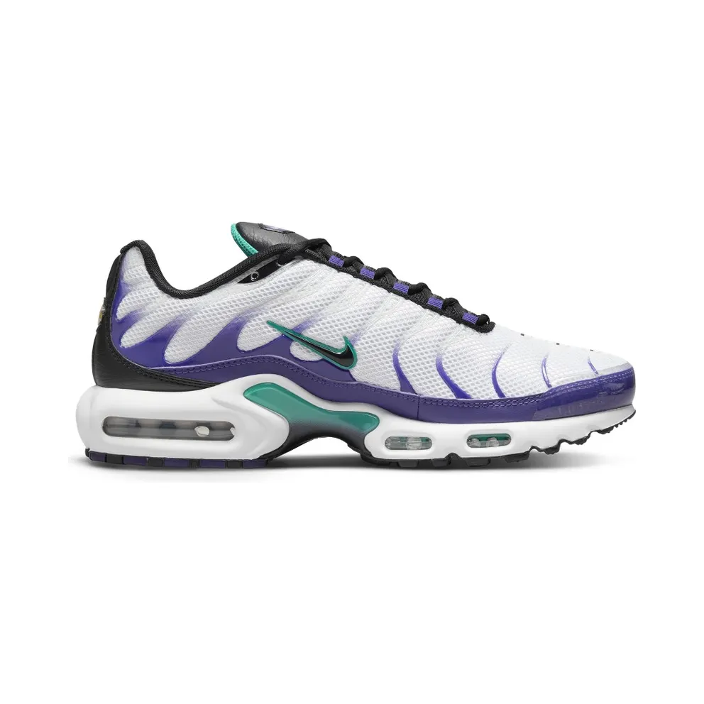 Nike TN Air Max Plus Grape – “White / Black / Grape Ice / New Emerald” (DM0032-100)