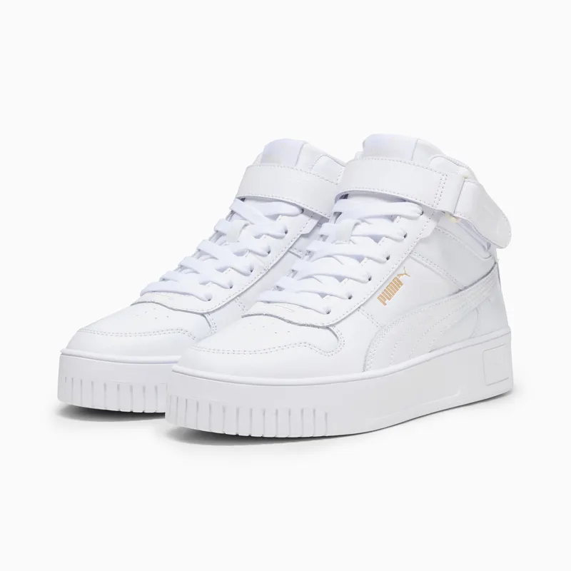 Puma Carina Street halfhoge Gold/White (392337-01)