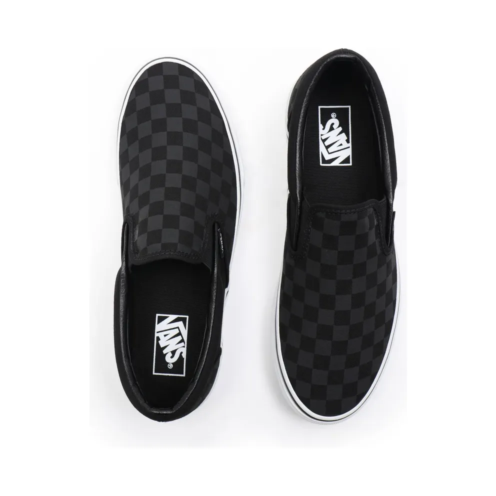 VANS Checkerboard Classic Slip-on Shoes (Black)