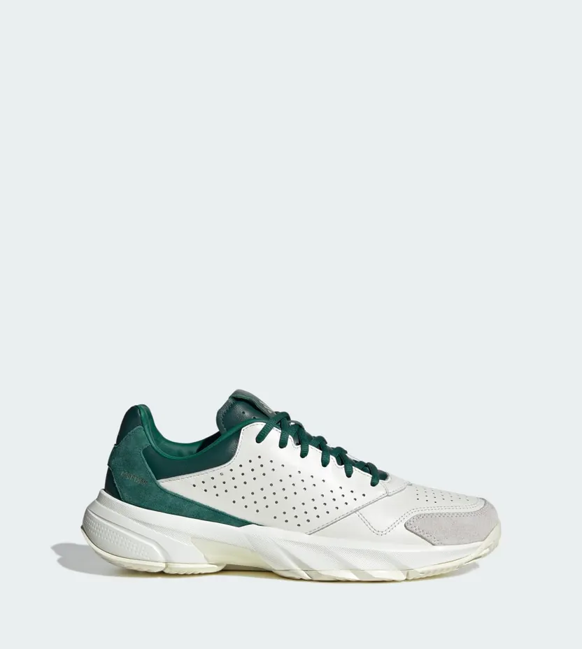 Adidas Courtjam Control 3 Premium Tennisschoenen Core White / Core White / Collegiate Green (JI4236)
