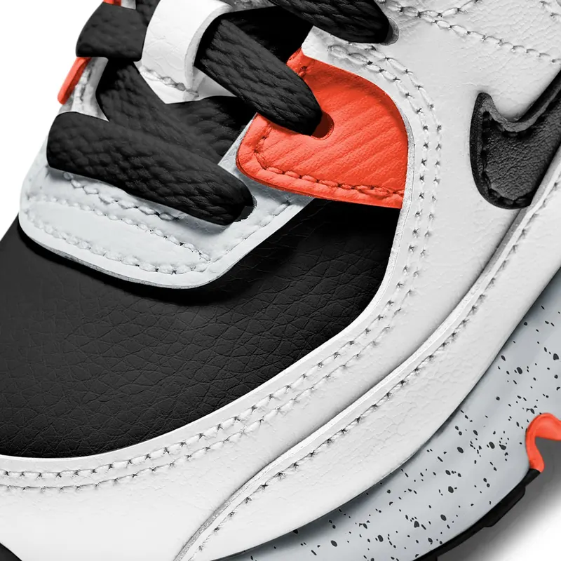 Nike Air Max 90 White Black Orange (TD) (CD6868-110)