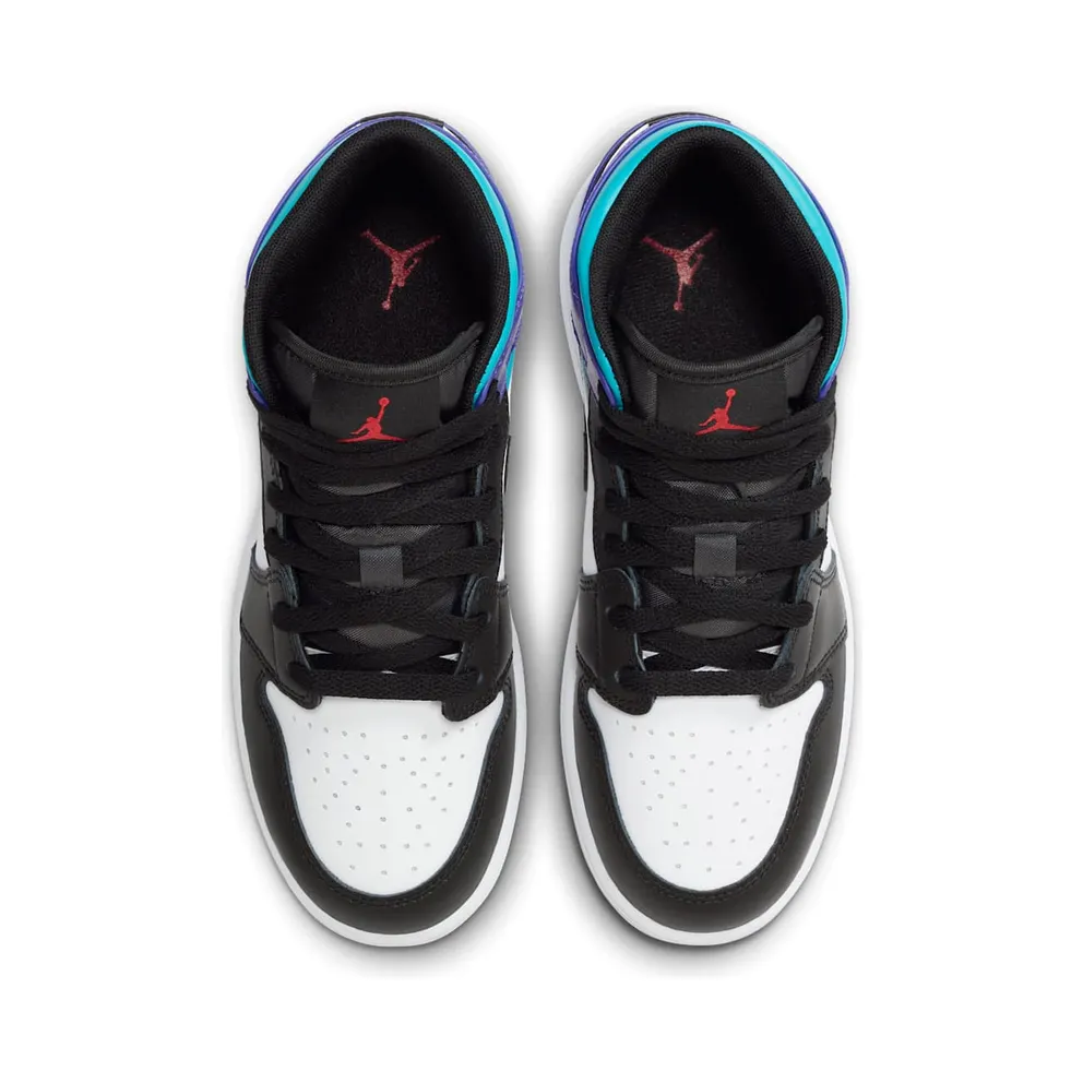 Jordan 1 Mid White True Red Aquamarine Black (DQ8423-154)