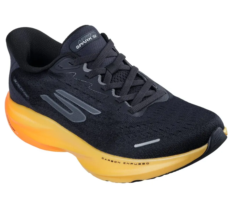 Skechers Slip-ins: Aero Spark Sneaker Donker Houtskool