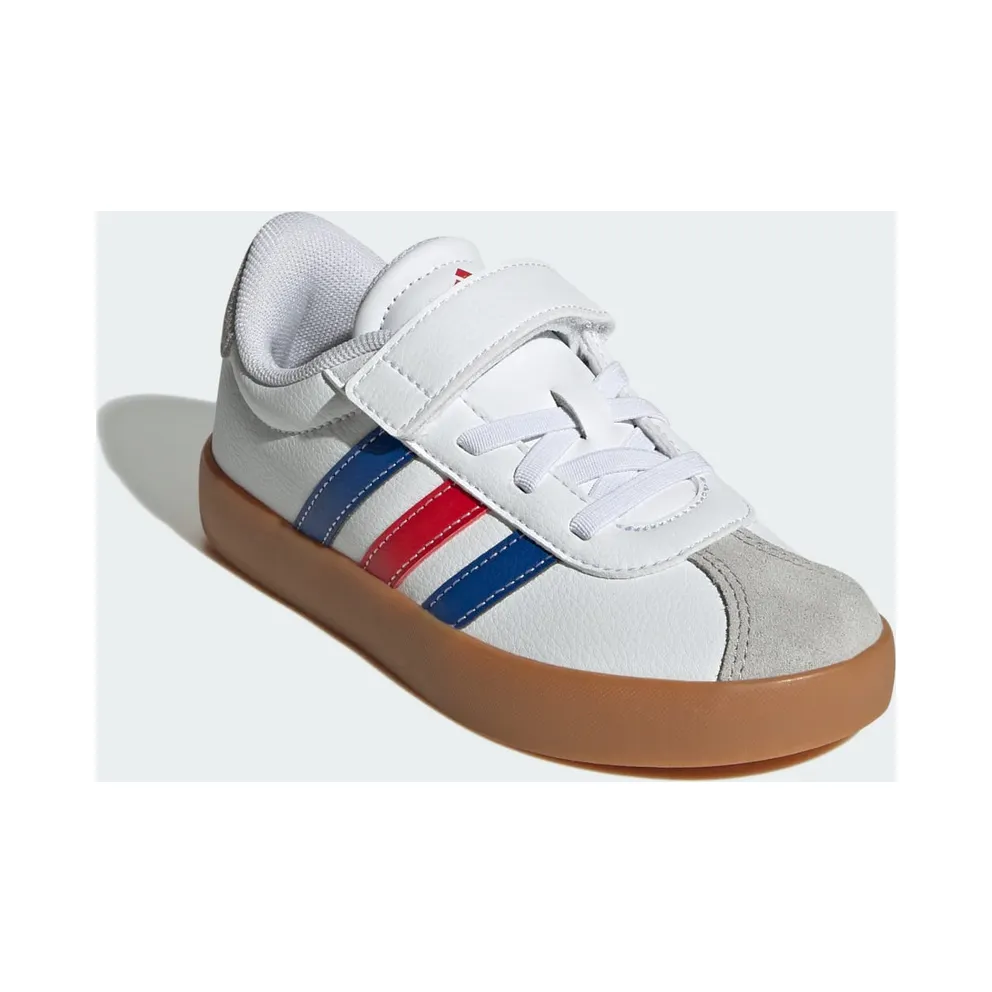 Adidas VL Court 3.0 Skateboard Shoes Kids Cloud White / Royal Blue / Better Scarlet (JH6317)