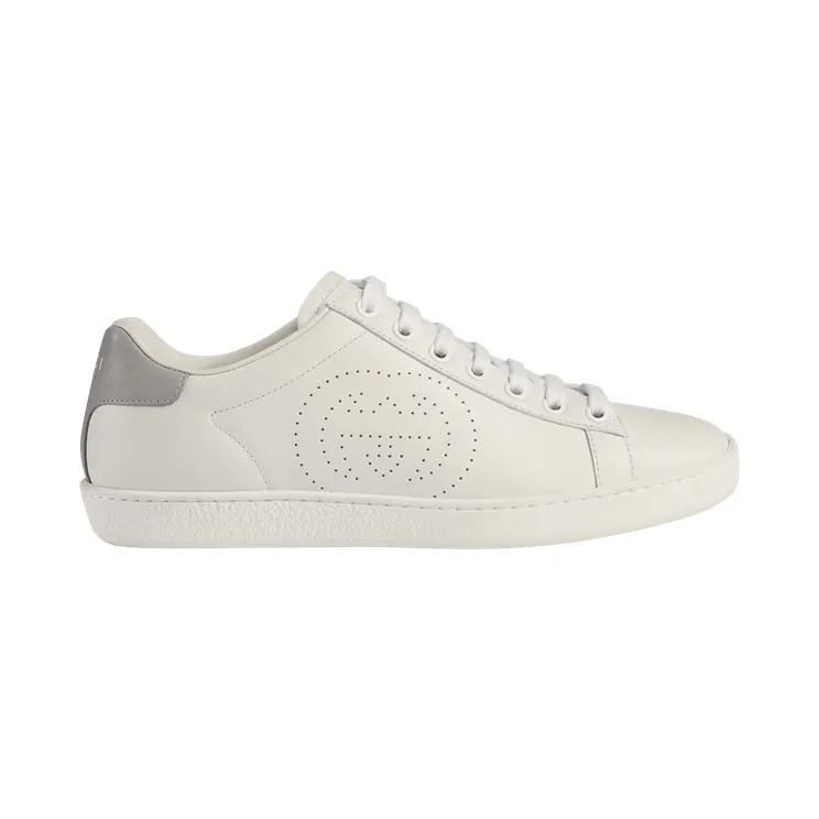 Gucci Ace Perforated Interlocking G (W) (598527 AYO70 9094)