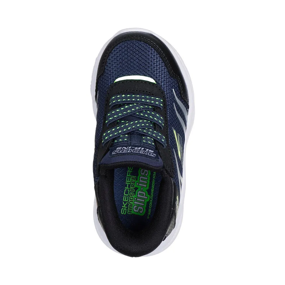 Skechers Slip-ins: Meteor-Lights – Brisk-Beams Sneaker Marine/Black