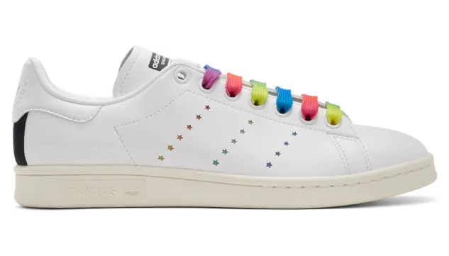 Stella McCartney White and Multicolor adidas Originals Edition Stan Smith Sneakers (800080N0051)