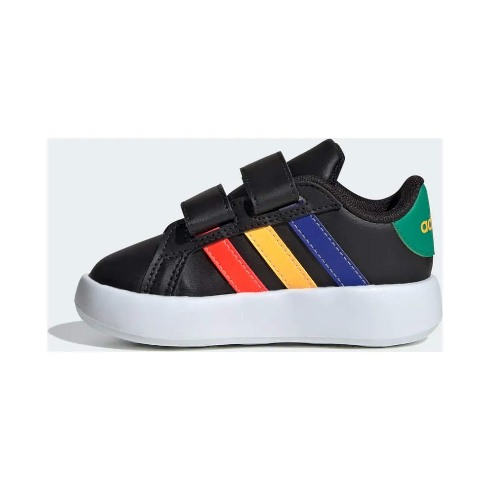 adidas Grand Court 2.0 Kids Core Black / Lucid Blue / Court Green (IE1372)