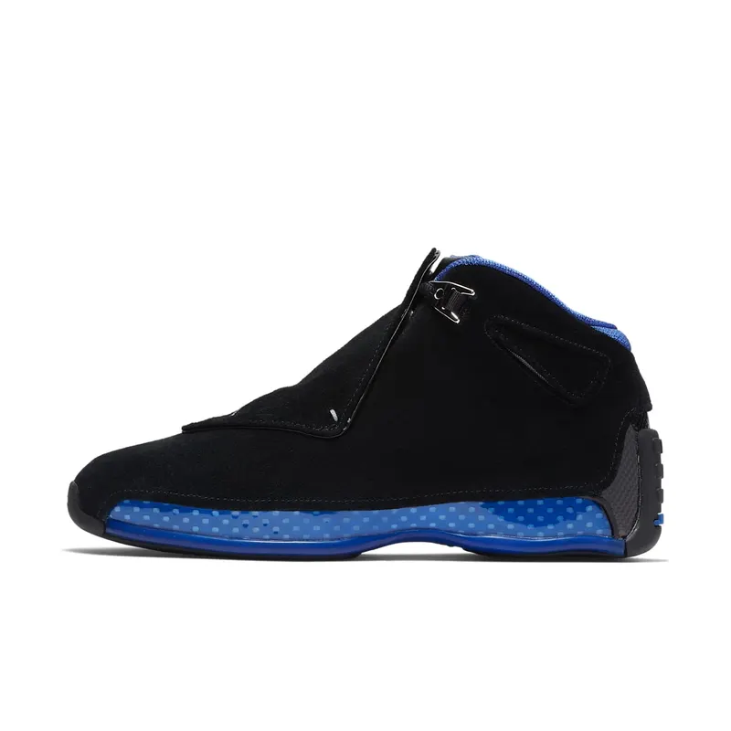 Jordan 18 Retro Black Sport Royal Black/Metallic Silver-Sport Royal (AA2494-007)