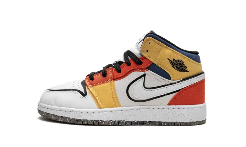 Air Jordan 1 Mid SE GS “Multi-Color Canvas” (DV1316-100)