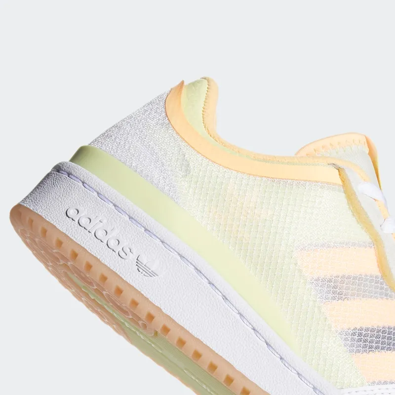 adidas Forum Low Transparent Panel Cloud White / Yellow Tint / Acid Orange (FY8013)