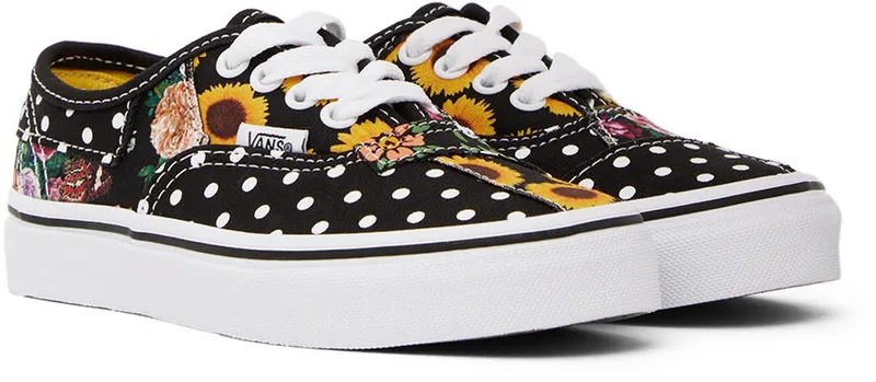 Vans Kids Black Authentic Patchwork Little Kids (VN0A5DXQY23)