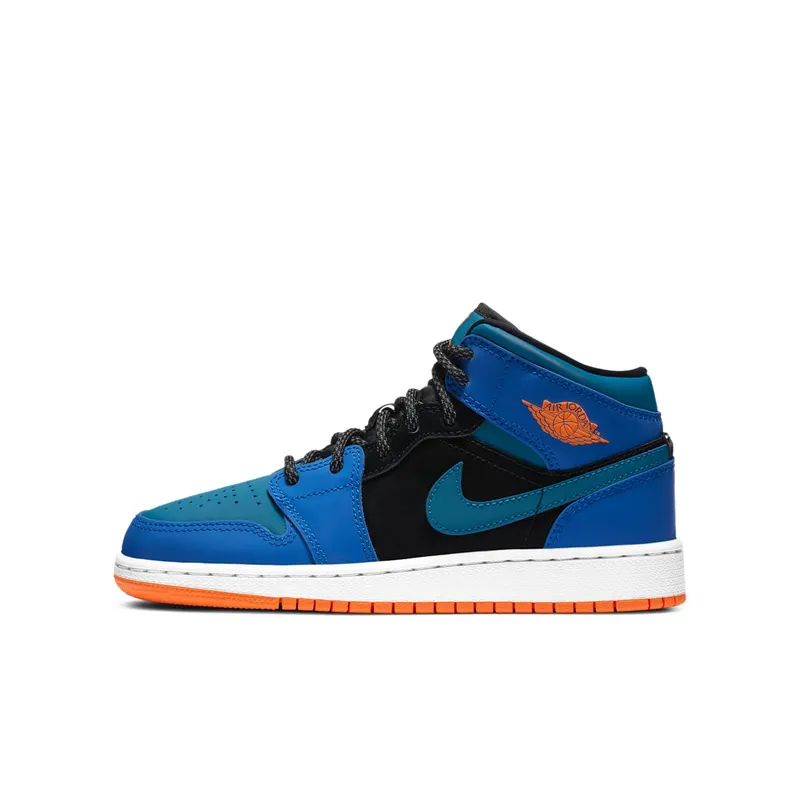 Air Jordan 1 Mid Racer Blue (GS) (2020) (554725-440)