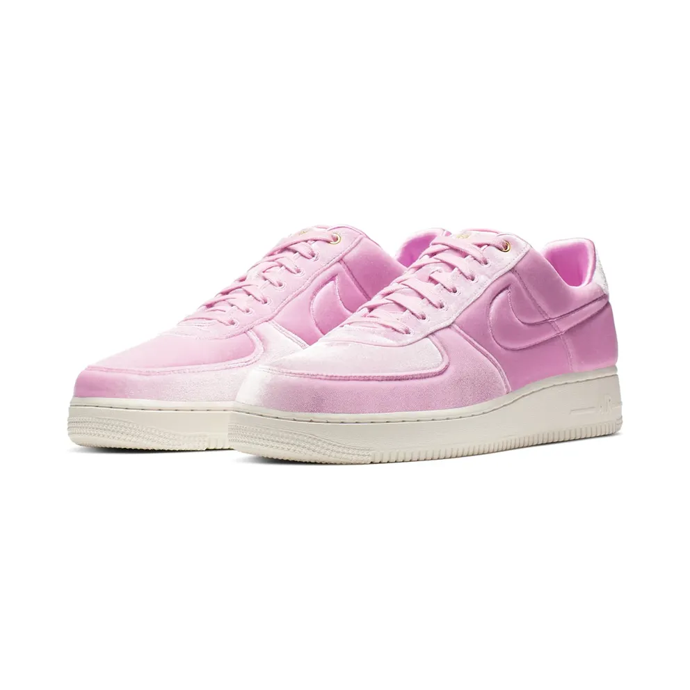 Nike Air Force 1 Low Premium 3 Velour Pink Rise Pink Rise/Sail-Metallic Gold-Pink Rise (AT4144-600)