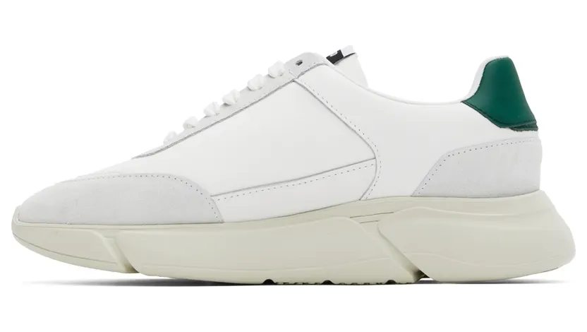 Axel Arigato White & Green Genesis Stripe Bee Bird Sneakers (35092) (3)