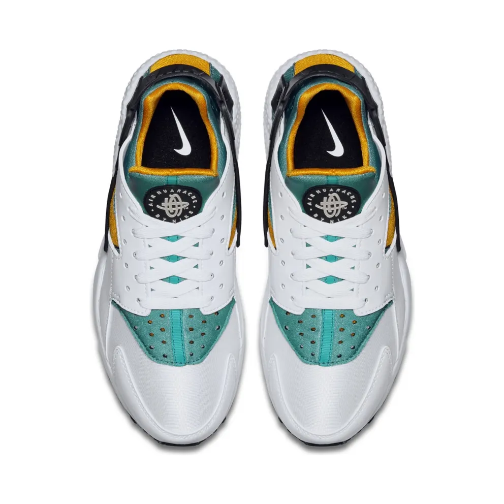 Nike Air Huarache White Turquoise Gold White Sport Turq-Unvrsty Gold (318429-137)