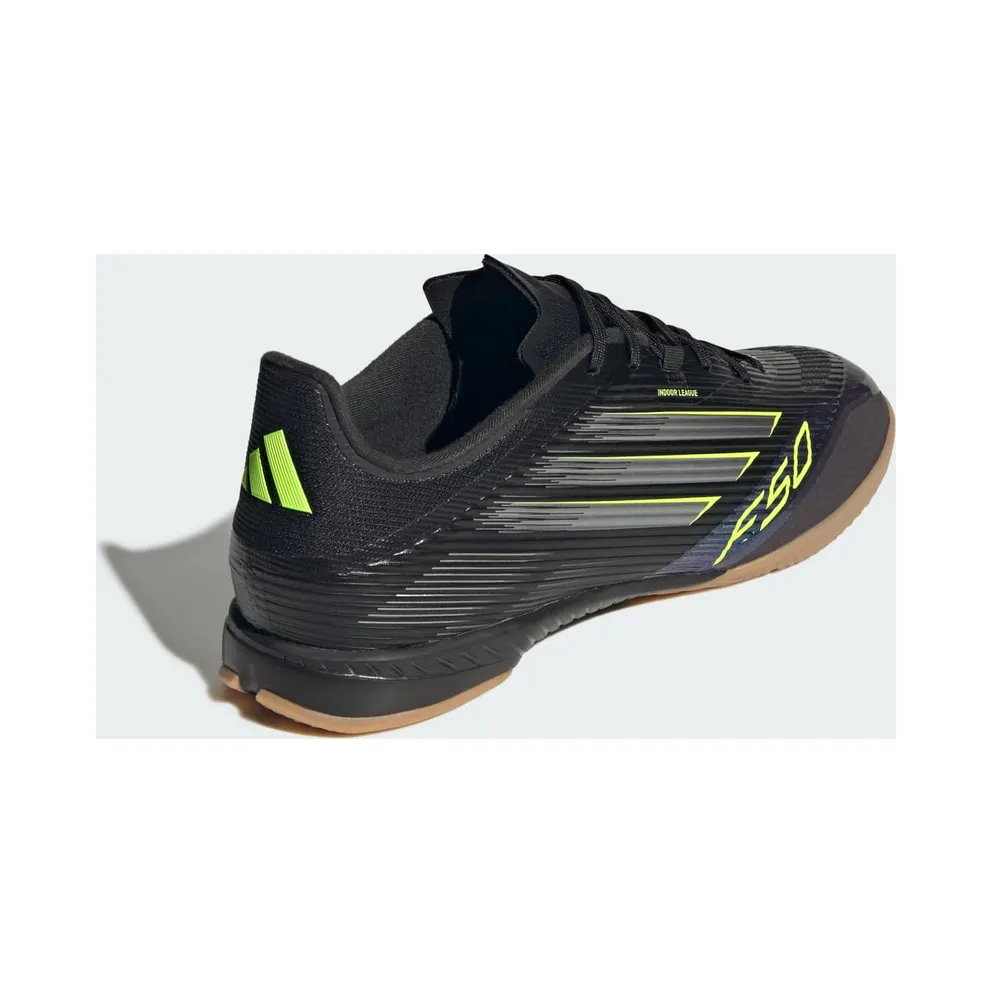 adidas F50 League Indoor Boots “Core Black / Iron Metallic / Lucid Lemon” (JH7720)