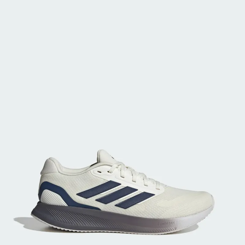 Adidas Runfalcon 5 Running Shoes Off White / Dark Blue / Dash Grey (JQ6977)