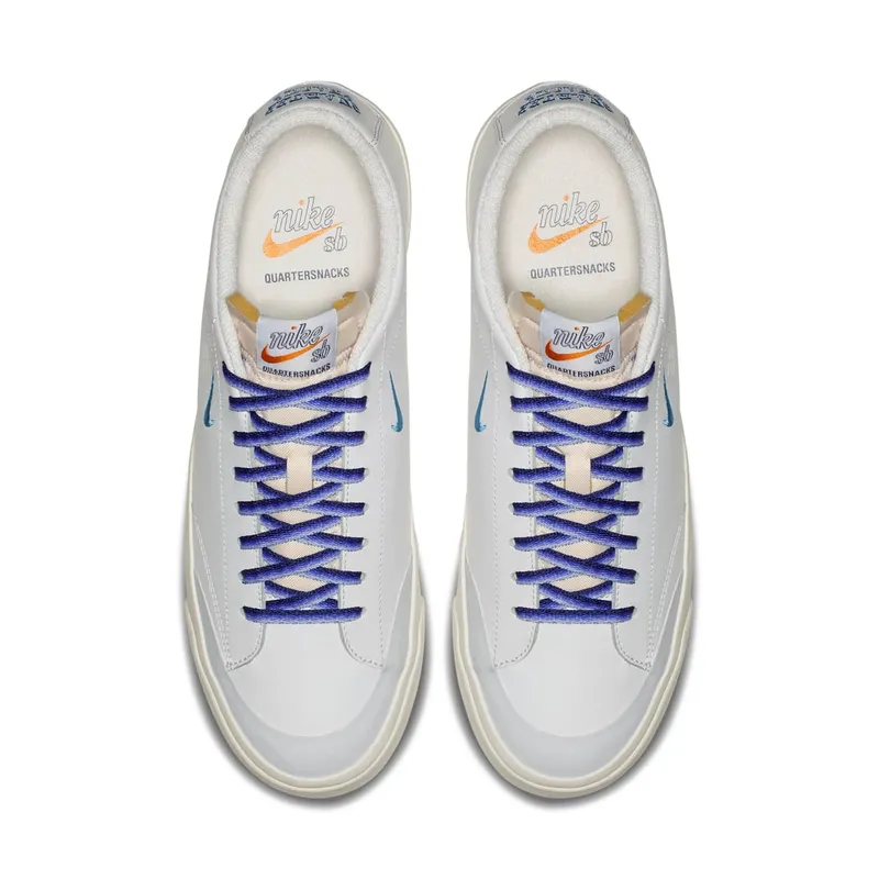 Nike SB Blazer Low XT Quartersnacks White White/University Blue-Sail (AQ3499-141)