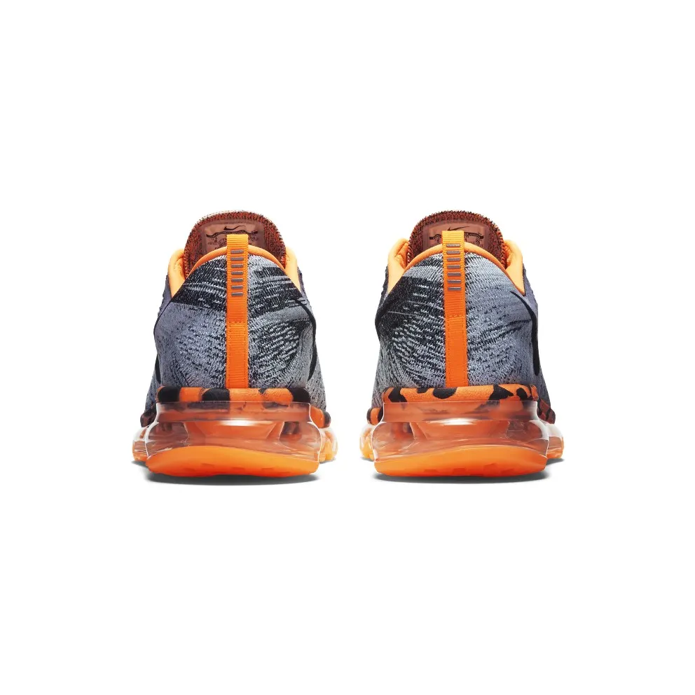 Nike Flyknit Max Wolf Grey Black Orange Wolf Grey/Black-Total Orange-Laser Orange (747361-008)