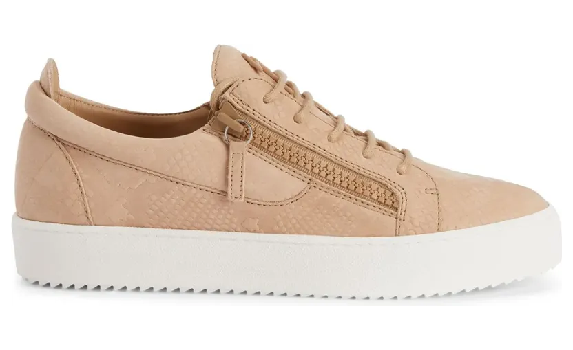 Giuseppe Zanotti Frankie Sneakers mit doppeltem Reißverschluss – Nude (RM40017001)