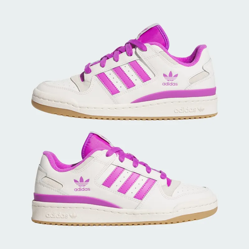 Adidas Forum Low CL “White / Purple” (JR0474)
