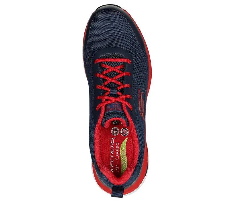 Skechers Work: Arch Fit SR – Ringstap Sneaker Marine/Red