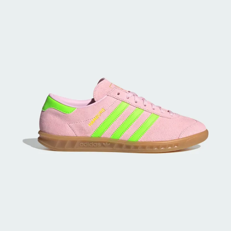 Adidas Hamburg Clear Pink / Solar Green / Gold Metallic (JS0683)