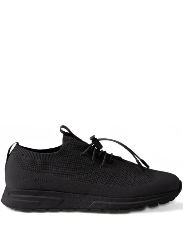 Prada Prax sneakers with elastisch kant and logo – Black (2EE398FG00058V)