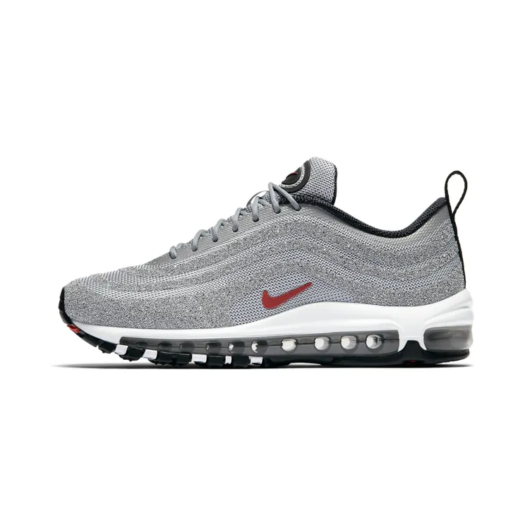 Nike Air Max 97 LX Swarovski Silver Bullet (W) “Metallic Silver / White / Black / Varsity Red” (927508-002)