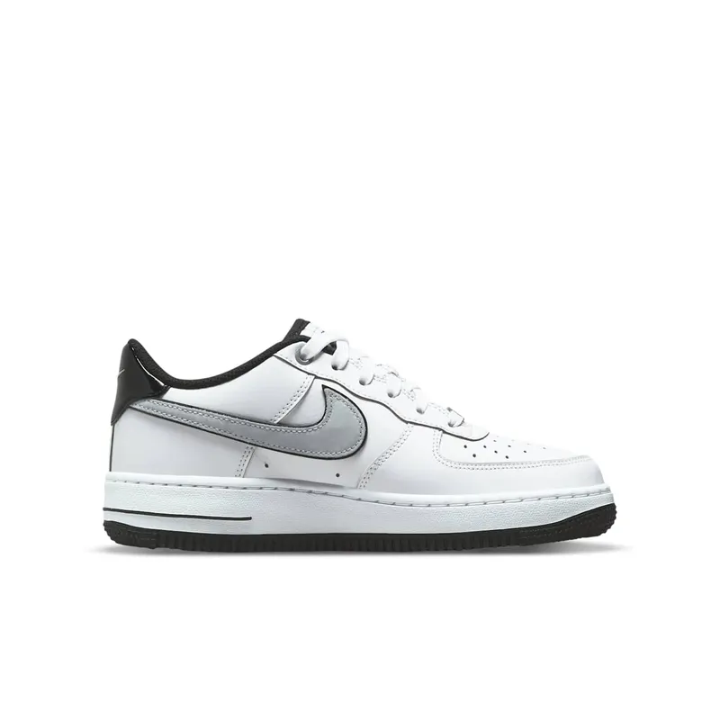 Nike Air Force 1 Low LV8 White Wolf Grey Black (GS) (DO3809-101)