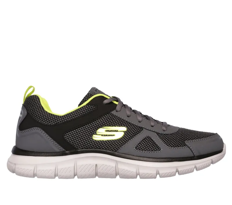Skechers Track – Bucolo Sneaker Houtskool/Limoen