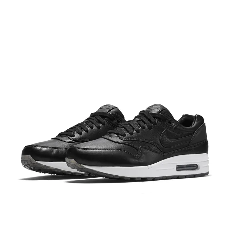 Nike Air Max 1 Pinnacle Black Leather Black/Black-Black-White (859554-001)