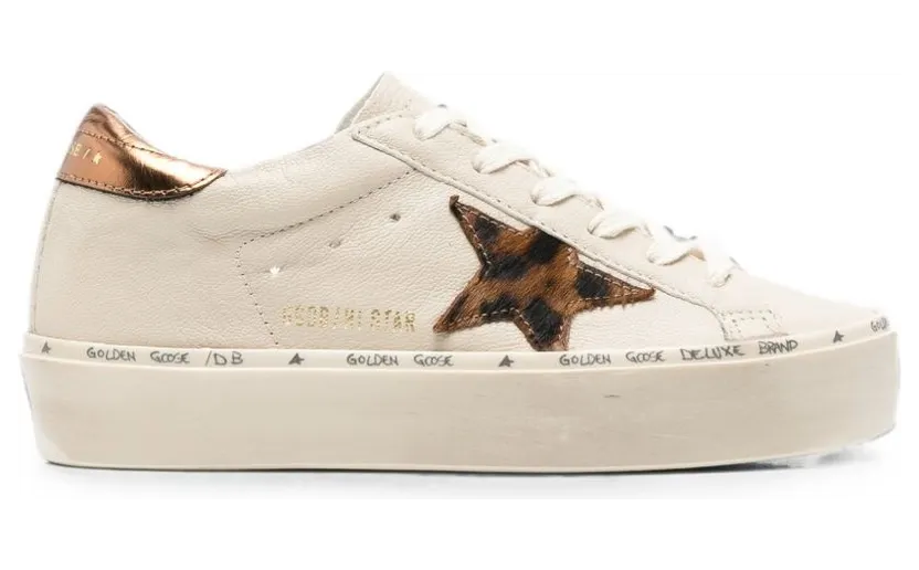 Golden Goose Hi Star White Leopard