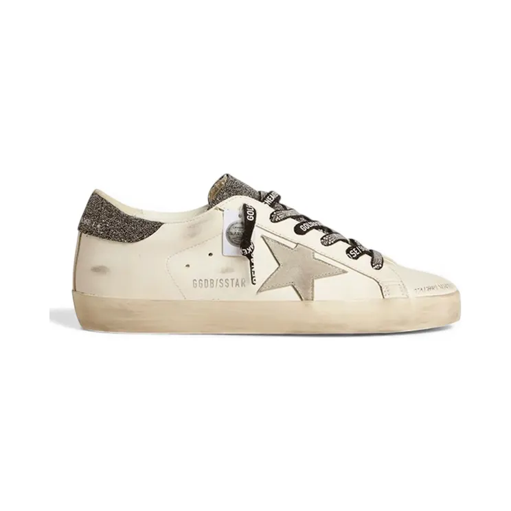 Golden Goose Super-Star Swarovski White Grey Black (GWF00101.F005348.11703)
