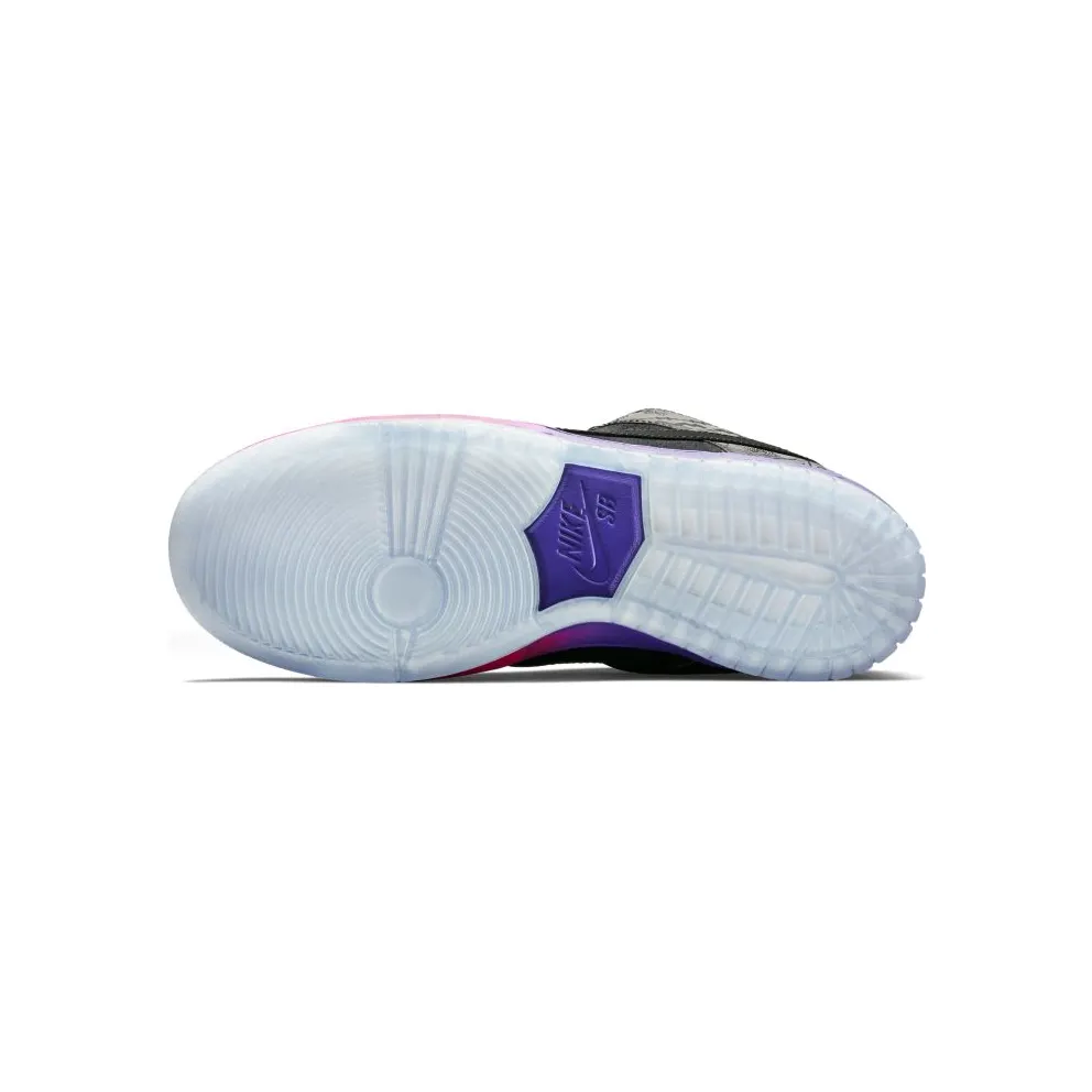 Nike Dunk SB Low BHM (2014) Black/Black-Purple Venom (504750-001)