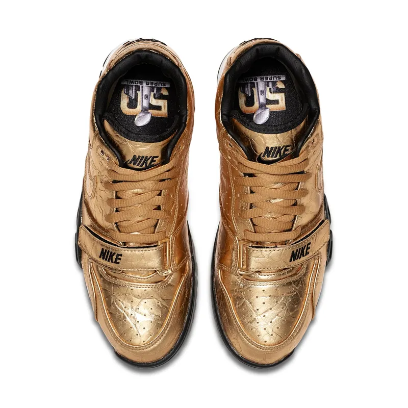 Nike Air Trainer 1 Super Bowl 50 Metallic Gold/Metallic Gold-Black (840169-700)