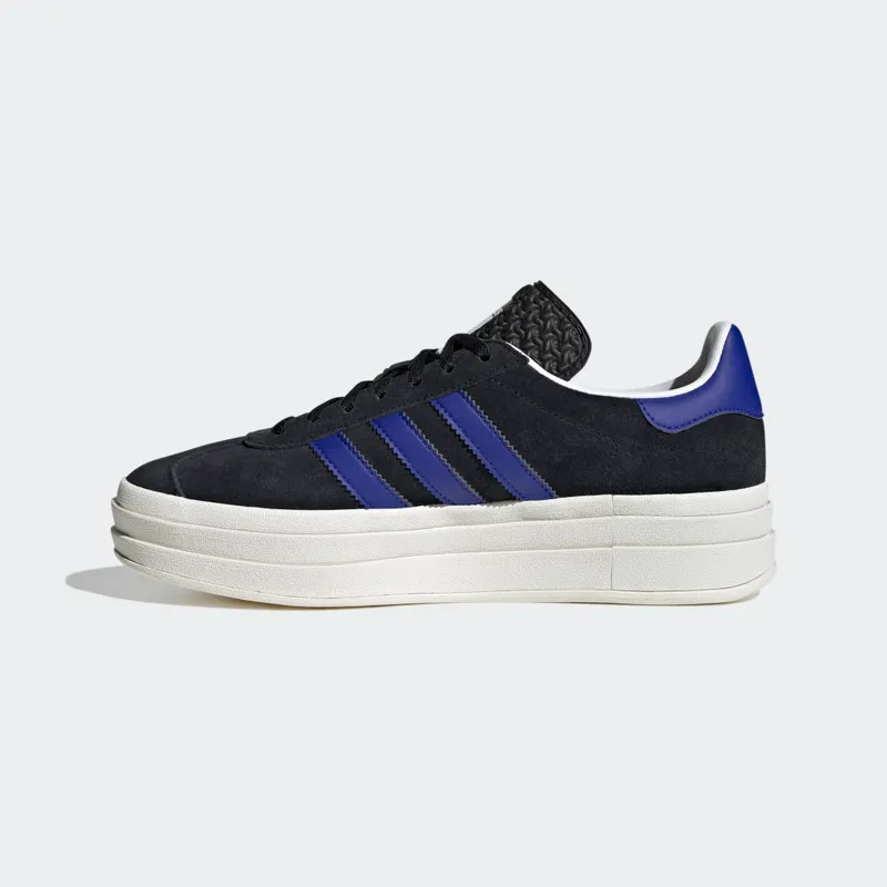 Adidas Gazelle Bold Core Black / Lucid Blue / Gold Metallic (HQ4408)